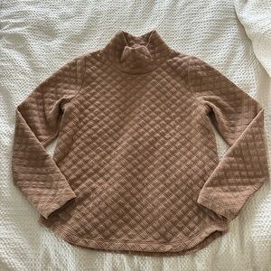 Quilted Tan Sweater for Women
